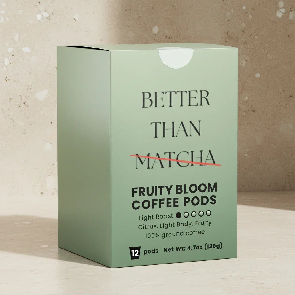 Fruity Bloom Not Matcha Pods (Light Roast Coffee)