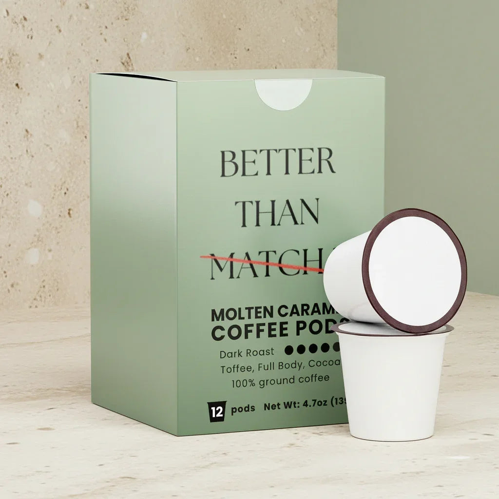 Molten Caramel Not Matcha Pods (Dark Roast Coffee)