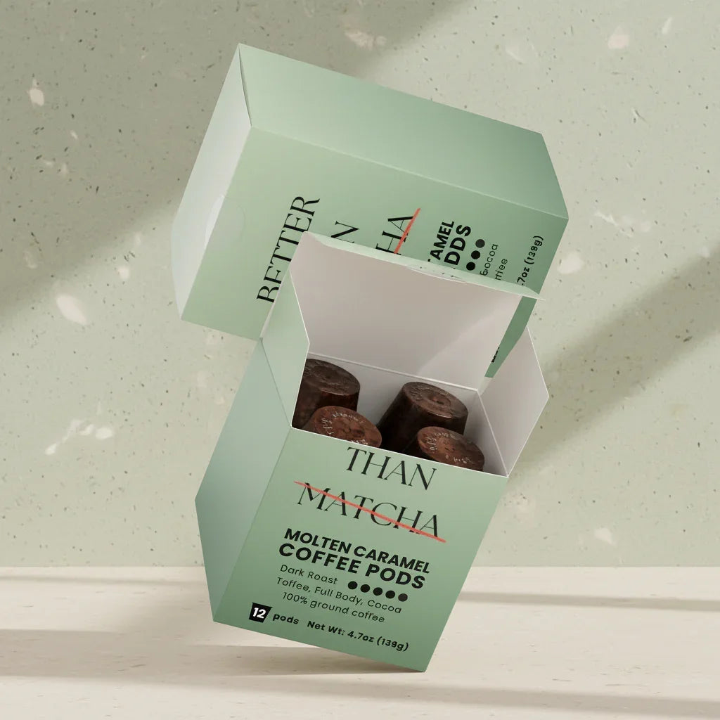 Molten Caramel Not Matcha Pods (Dark Roast Coffee)