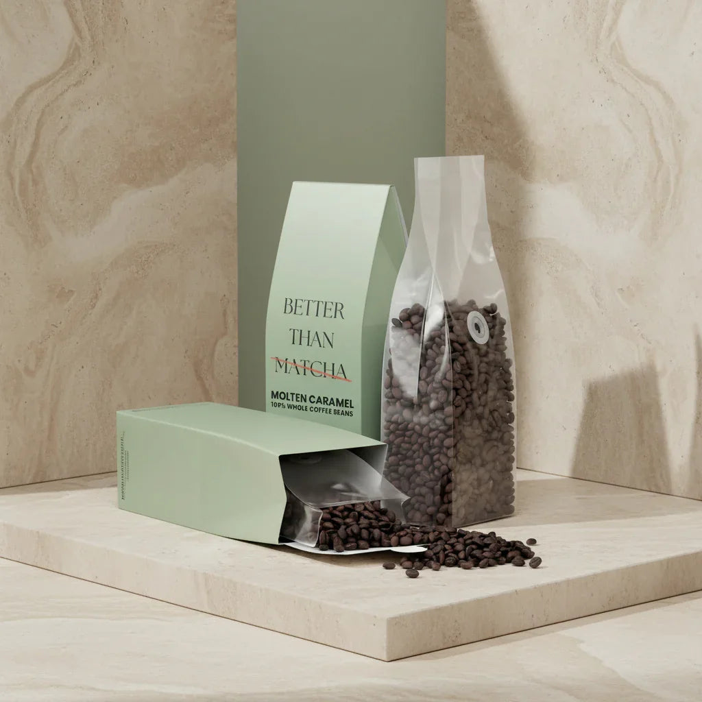 Molten Caramel Not Matcha (Dark Roast Coffee)