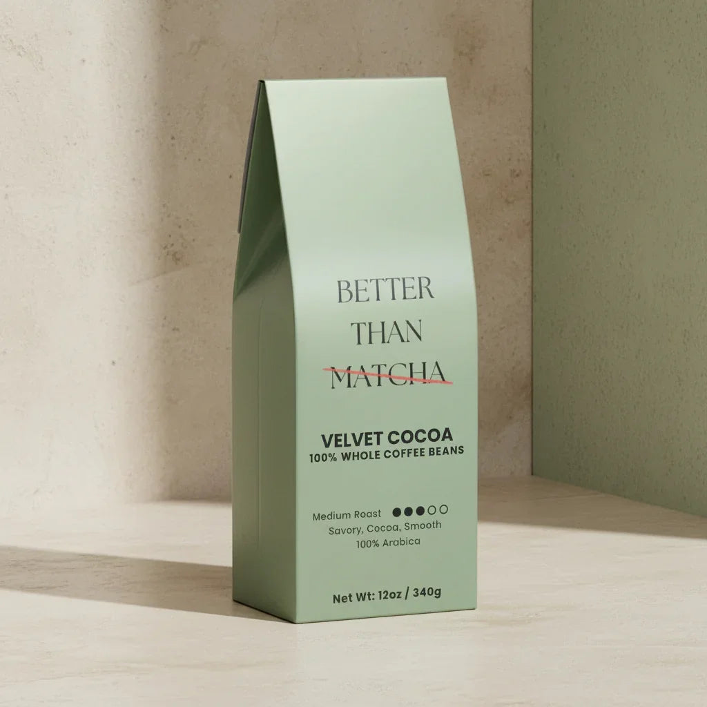 Velvet Cocoa Not Matcha (Medium Roast Coffee)