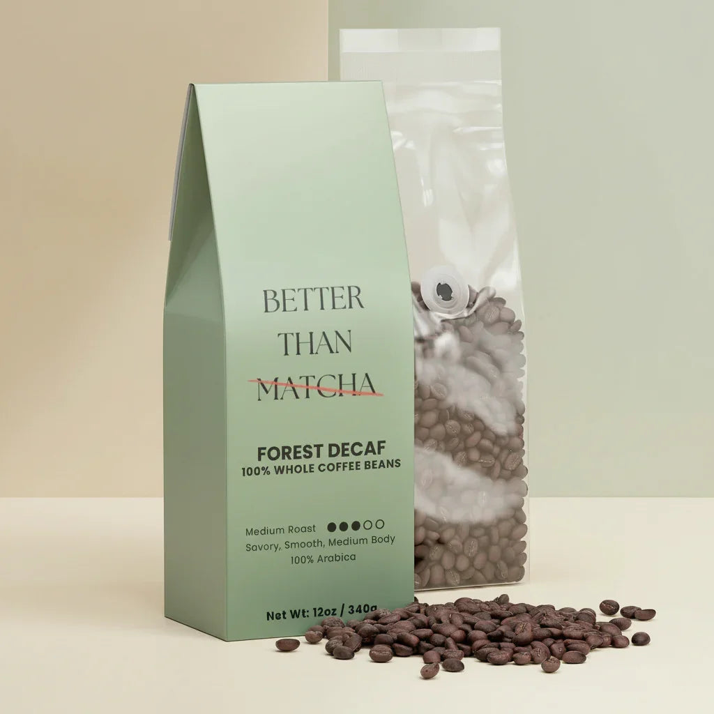 Forest Decaf Not Matcha (Medium Roast coffee)