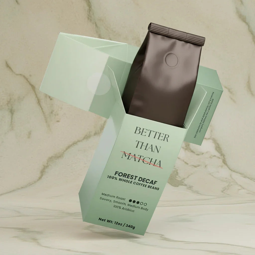 Forest Decaf Not Matcha (Medium Roast coffee)